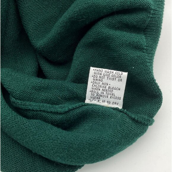 Slazenger Masters Dark Green V-Neck Embroidered Golf Logo VTG Sweater Vest XXL - Picture 7 of 7